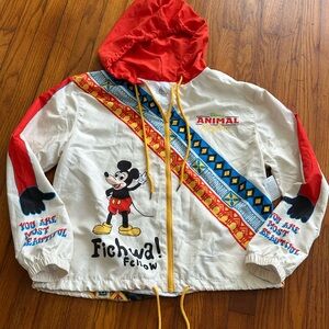 Disney Parks Animal Kingdom Ficha Fellow Windbreaker Jacket Adult Large